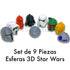 KTSR - Esferas 3d Star Wars - 9 Piezas Mandalorian Boba Fett